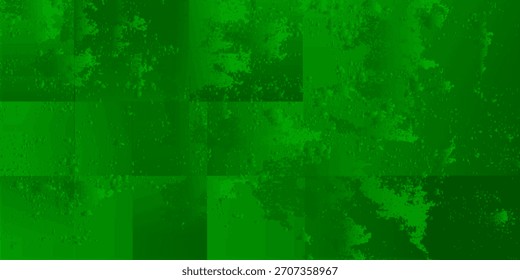 Abstract green circular shapes background. Vector illustration