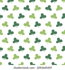 Resumen El patrón gráfico sin soldadura de las hojas de trébol verde se puede usar para el diseño de fondo y de ropa