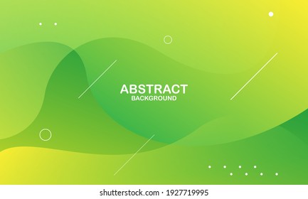 Abstract green color background. Dynamic shapes composition. Eps10 vector