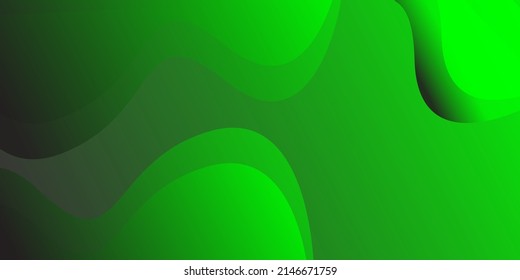 Abstract green color background. Dynamic shapes composition. Vector illustration