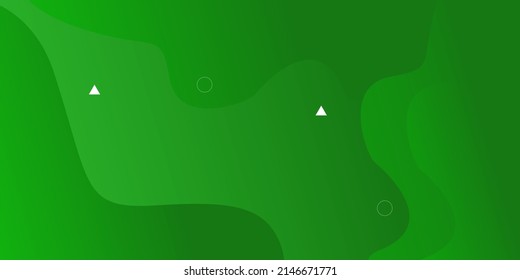 Fondo de color verde abstracto. Composición dinámica de formas. Ilustración del vector