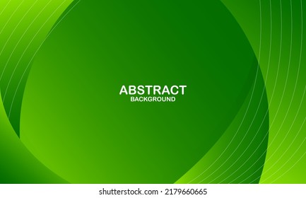 Abstract green color background. Dynamic shapes composition. Eps10 vector