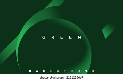 Fondo de color verde abstracto. Composición de forma dinámica