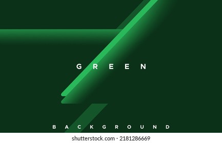 Abstract green color background. Dynamic shape composition