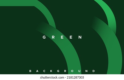 Fondo de color verde abstracto. Composición de forma dinámica