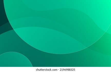 Abstract green color background  Dynamic shapes composition  Vector illustration