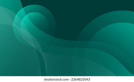 Abstract green color background. Dynamic shapes composition. Creative minimal geometric curve shape. background for posters, placards, brochures, banners, web pages, headers, covers