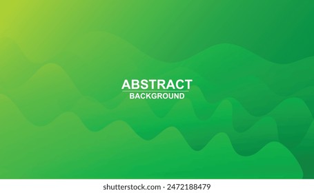 Abstract green color background. dynamic shapes composition. green elements with fluid gradient. green wave vector