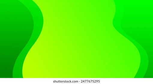 Abstract green color background. Dynamic shapes composition