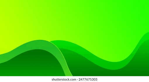 Fondo de color verde Abstractas. Composición de Formas dinámicas