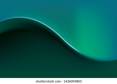 Abstract Green color Background, Vector