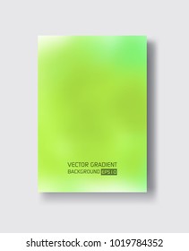 Abstract green color blurred gradient background. Nature backdrop. Vector illustration. Ecology, eco, bio concept for your graphic design, banner brochure or poster.
