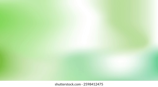 Abstract green color blurred gradient background with a soft and smooth transition. Light green gradient backdrop, perfect for modern designs.