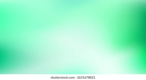 Abstract green color blurred gradient background with a soft and smooth transition. Light green gradient backdrop, perfect for modern designs.