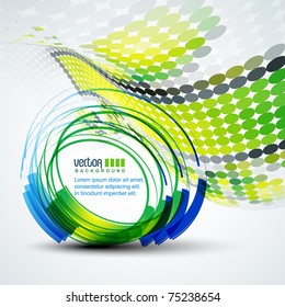 diseño de vector eps10 de color verde abstracto
