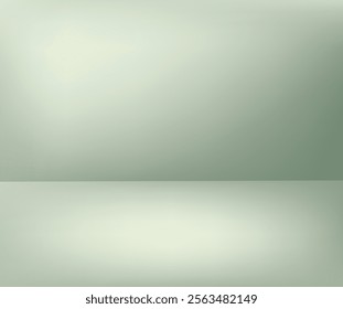 Abstract green color floor and wall background. Wallpaper design