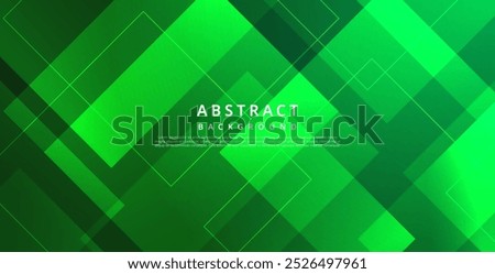 abstract green color with geometric shape decoration rectangle background. eps10 vector