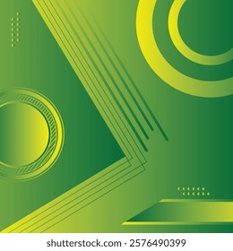 Abstract green color gradient background futuristic minimalist dynamic design