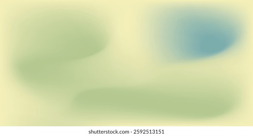 Abstract green color gradient blurred modern art background simple waves