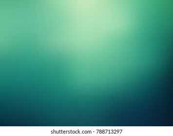 Abstract green color gradient blurred background. Vector illustration