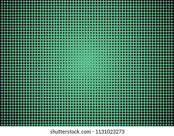 abstract green color gradient halftone points background.dots pop art vector