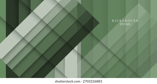 Abstract green color overlap layer background