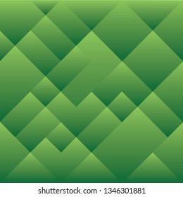 Abstract green color pattern of geometric shapes, Geometric triangular background, vector