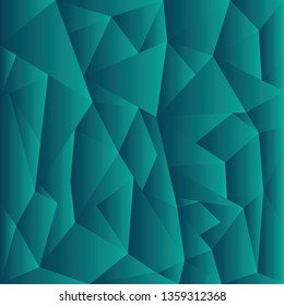 Abstract green color pattern of geometric shapes, Geometric triangular background, vector