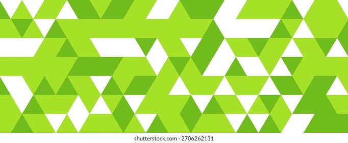 Vector geométrico Abstractas del Anuncio del negocio de la forma del triángulo del color verde