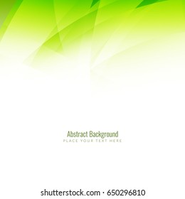 Abstract green color wave background