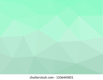 abstract green colorful geometric background.low poly pattern vector