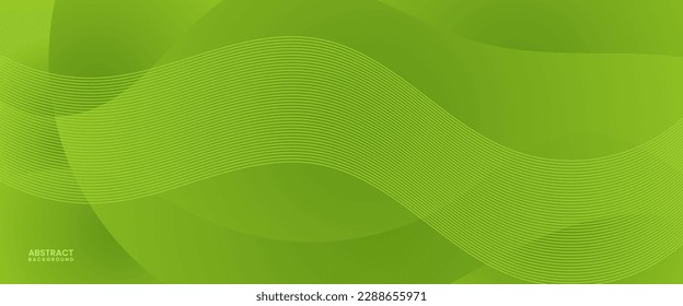 abstract green colorful gradient background with lines vector illustration