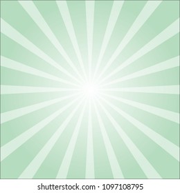 abstract green colorful ray burst background.vector