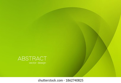 Abstract green colorful vector background, color smooth shadow 3d wave for design brochure, website, flyer.