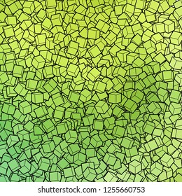abstract green cubes
