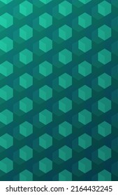 Resumen de fondo de cubos verdes. Espacio vacío para insertar texto y otros elementos gráficos. Archivo vectorial editable.