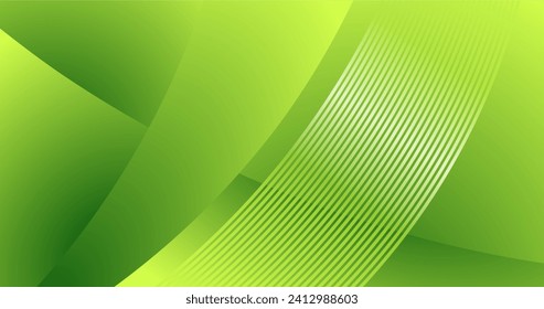 abstract green curve background for business