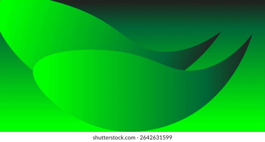 Fondo de curva verde Abstractas. Puede ser utilizado cubiertas, Anuncios, Fondos de pantalla, volantes, folletos, libros, medios impresos, tarjetas, fondos de Web. Vector