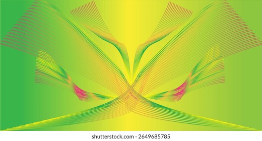 Abstract green curve background. Can be used covers, banners, wallpapers, flyers, brochures, books, print media, cards, web backgrounds. vector