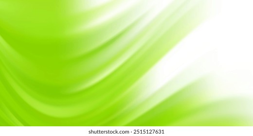 Abstract green curve background. Fluid shapes composition. Vector illustration