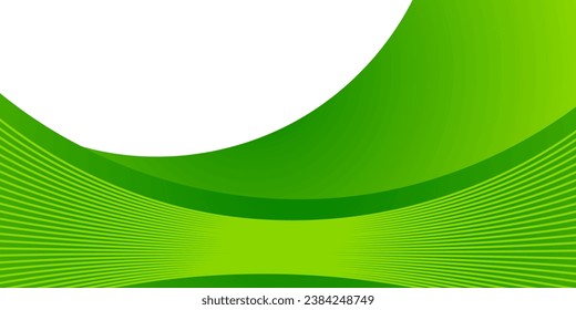fondo de curva verde abstracta con área de espacio