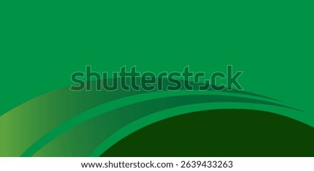 Abstract green curved banner background. vector eps10