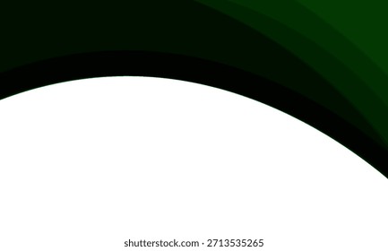 Fondo Abstractas De Curvas Verdes Con Gradientes De Verde Oscuro A Verde Claro