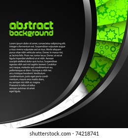 abstract green dark background