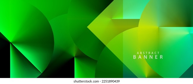 Abstract green decorative pattern design background