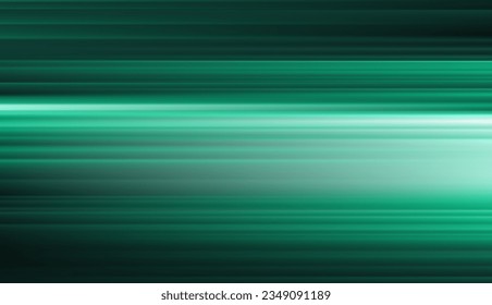 Abstract green defocused horizontal background with horizontal smooth blurred lines.