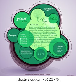 Abstract green design,web site