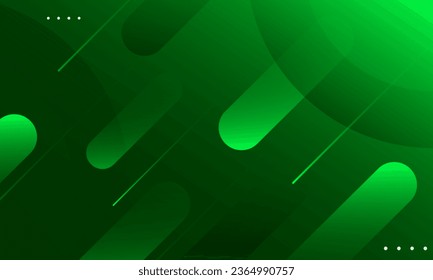 Abstract green diagonal line shapes background. Vector illustration