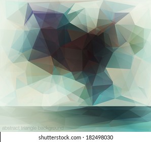 Abstract green diamond background for design with lights