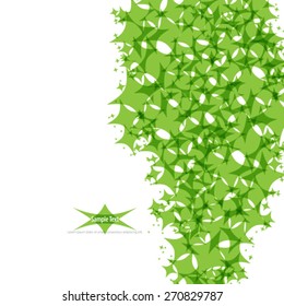 Abstract Green Diamond Shapes Background